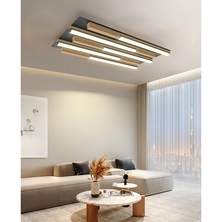 Wofi 9031-506S  - Plafonnier à intensité variable PALERMO LED/34W/230V hévéa