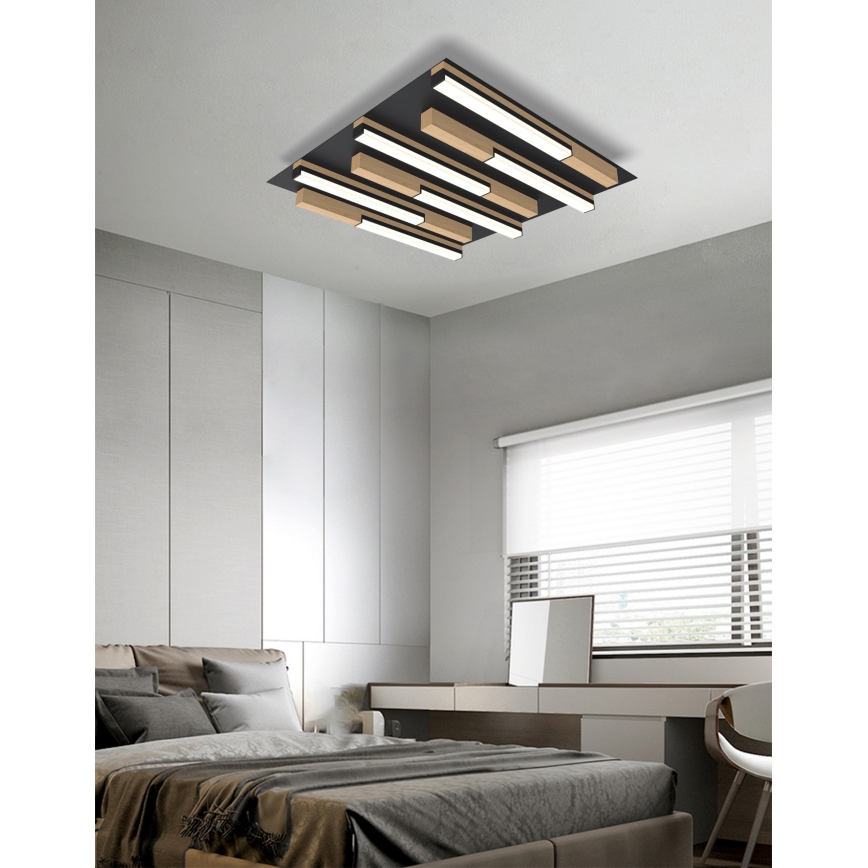 Wofi 9031-606 - Plafonnier à intensité variable PALERMO LED/26W/230V hévéa