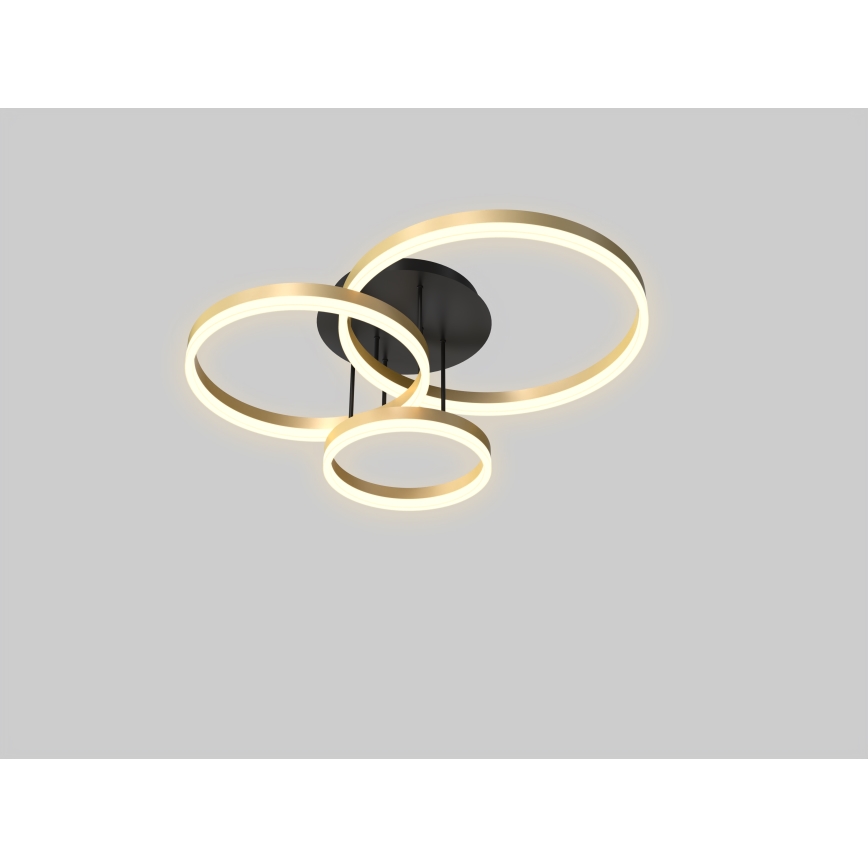Wofi 9049-401 - Plafonnier à intensité variable PERPIGNAN LED/51W/230V doré
