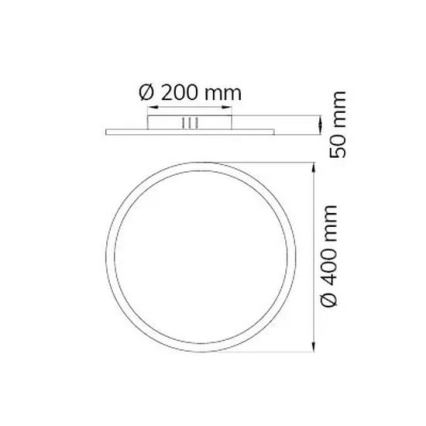 Wofi 9457.01.70.9400 - Plafonnier à intensité variable LED LINOX LED/20W/230V 3000-6000 + télécommande