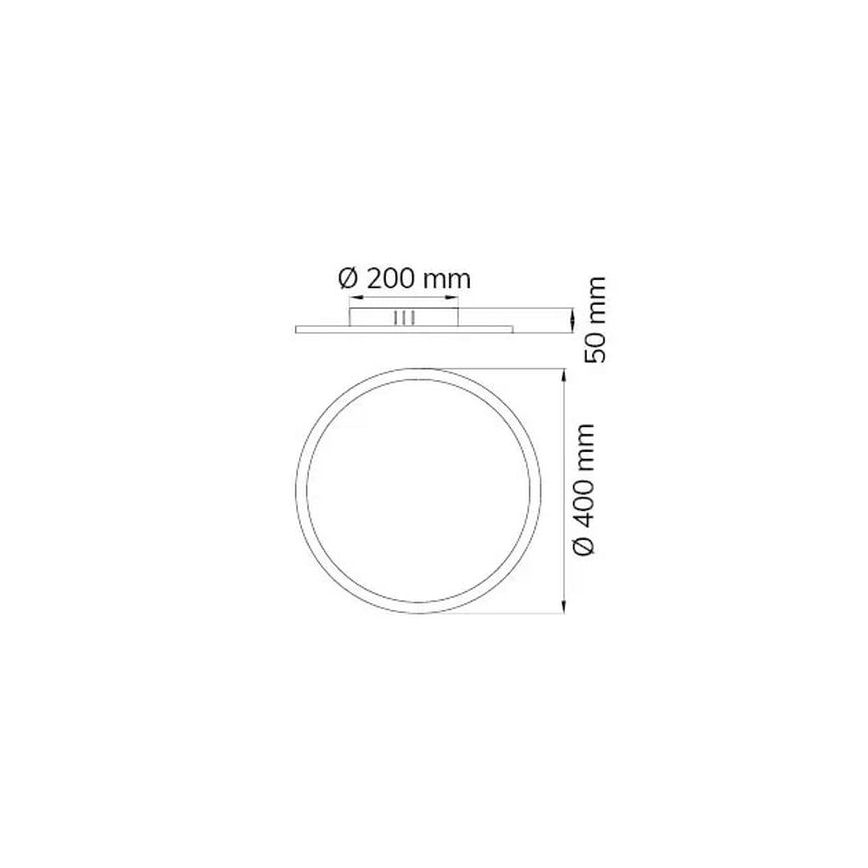 Wofi 9457.01.70.9400 - Plafonnier à intensité variable LED LINOX LED/20W/230V 3000-6000 + télécommande