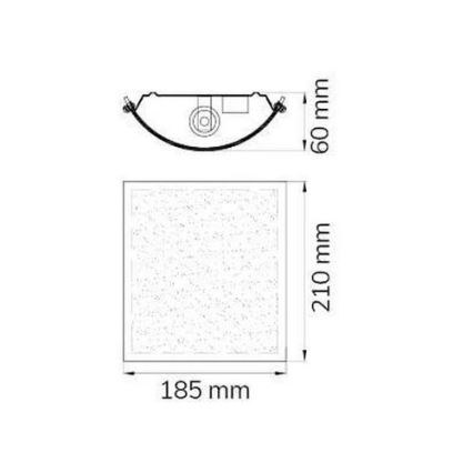 Wofi 9637.01.64.0210 - Applique murale FIGO 1xE14/60W/230V