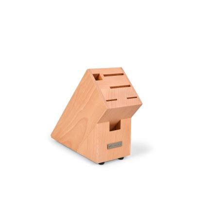 Wüsthof - Couteau de chef CLASSIC 20 cm avec bloc en hêtre, beige