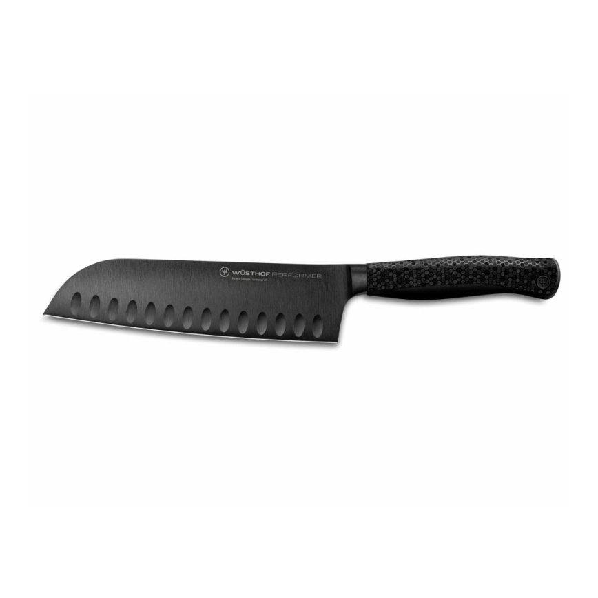 Wüsthof - Couteau de cuisine santoku PERFORMER 17 cm noir