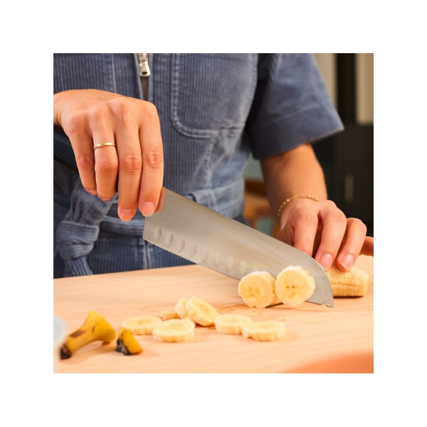 Wüsthof - Couteau santoku de cuisine PARTNER 17 cm noir