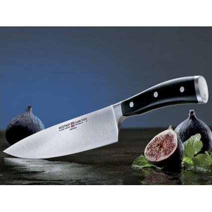 Wüsthof - Ensemble de 3 couteaux de cuisine CLASSIC IKON, noirs