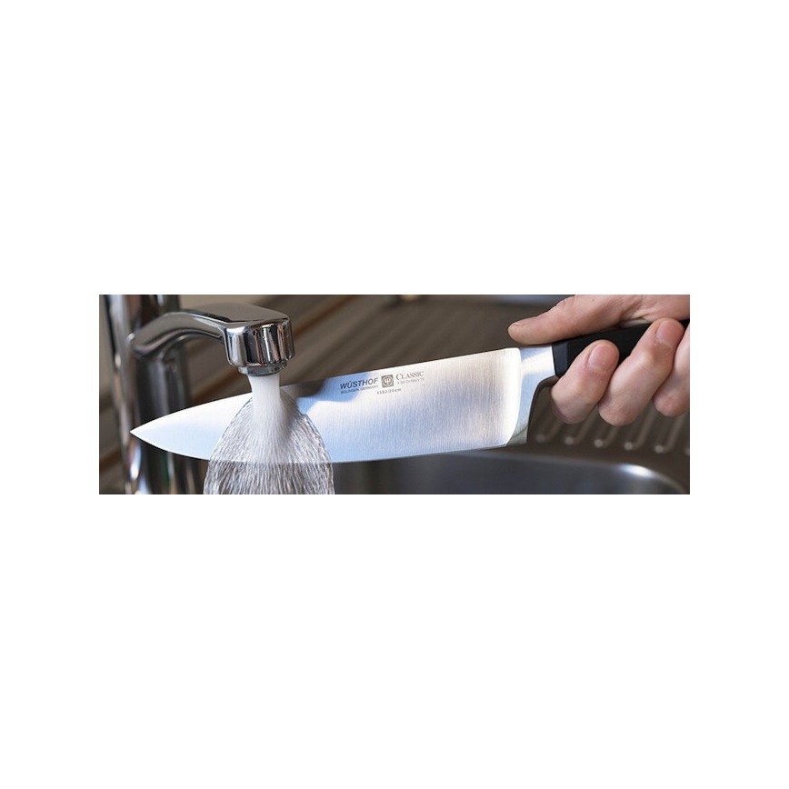 Wüsthof - Ensemble de 3 couteaux de cuisine CLASSIC IKON, noirs