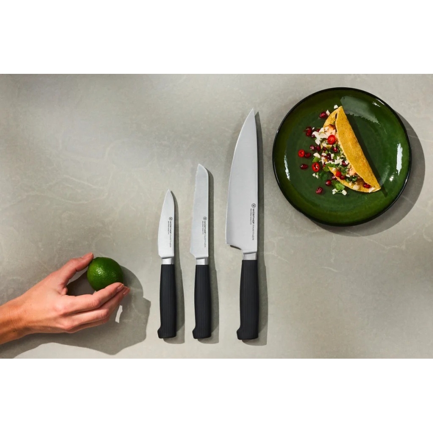 Wüsthof - Ensemble de couteaux de cuisine PARTNER, 3 pièces, noir
