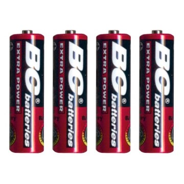 x4 Pile au chlorure de zinc EXTRA POWER AA 1,5V