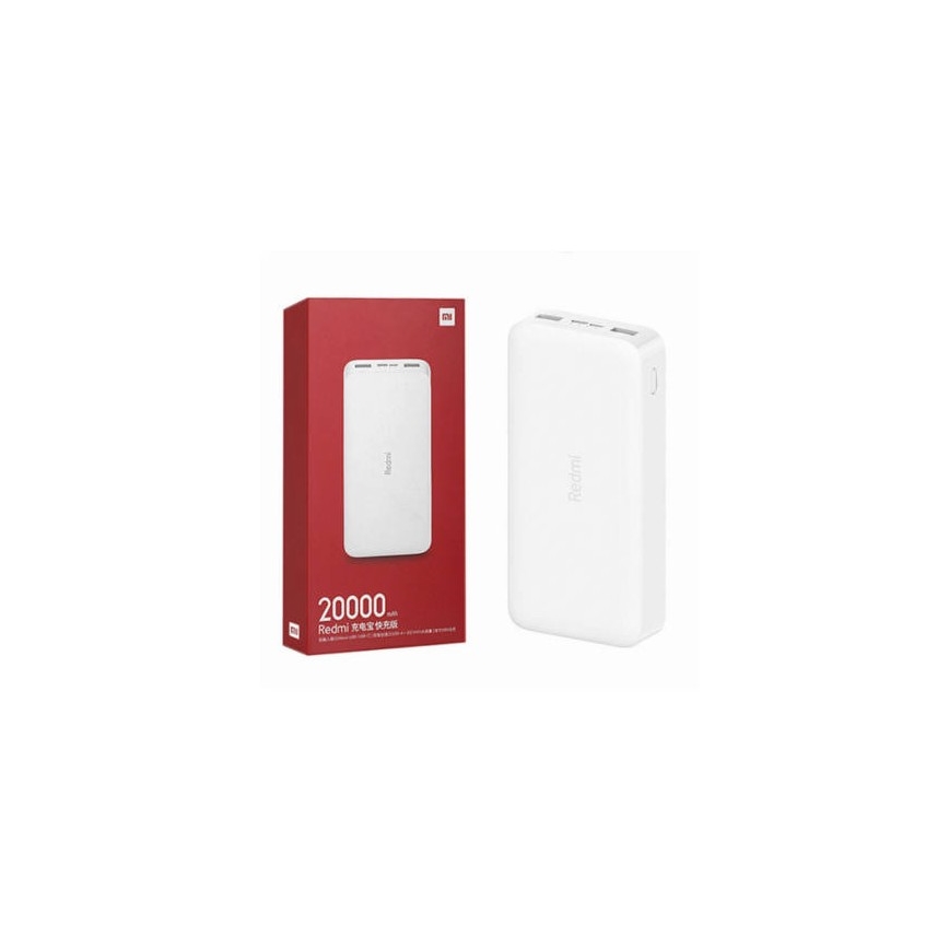 Xiaomi 20000 mAh Redmi 18W Batterie portable à charge rapide blanc