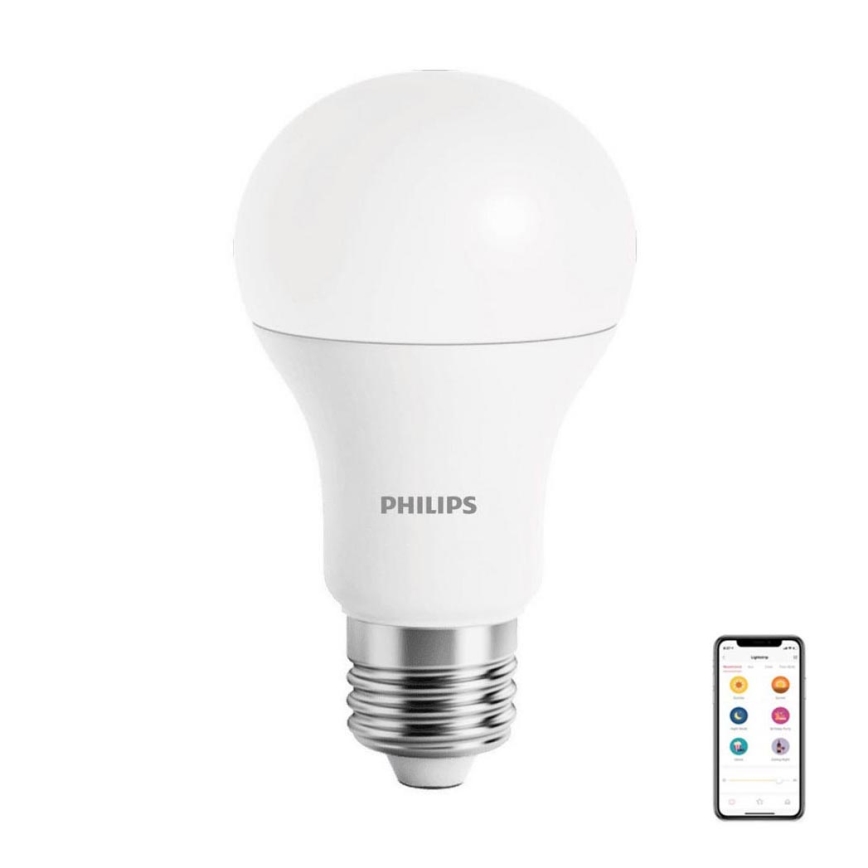 Xiaomi - Ampoule à intensité variable LED Philips E27/9W/230V 2700K Wi-Fi