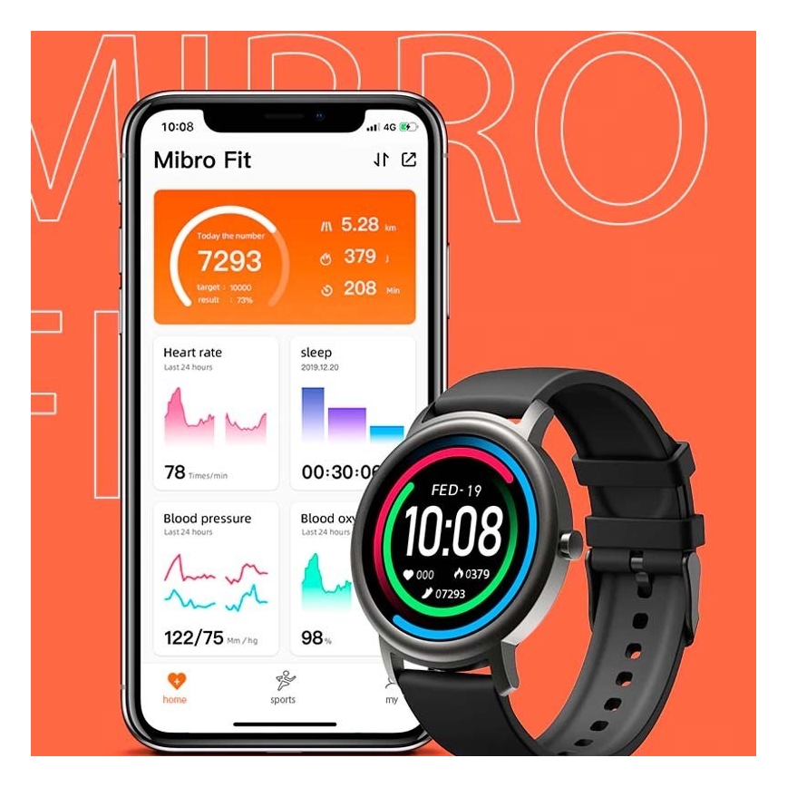Xiaomi Mibro Smart Air Watch Bluetooth IP68 Noir