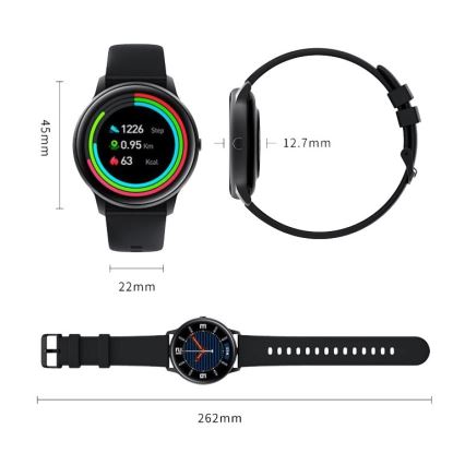 Xiaomi - Montre connectée IMILAB KW66 Bluetooth IP68 noire