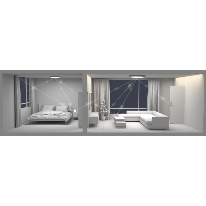 Xiaomi  - Plafonnier LED à intensité variable LED/45W/230V CRI 95 IP50 Wi-Fi/Bluetooth