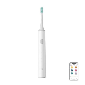Xiaomi - Smart brosse à dents électrique T500 Bluetooth IPX7 blanche