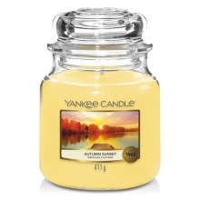 Yankee Candle - Bougie parfumée AUTUMN SUNSET moyenne 411g 65-75 heures