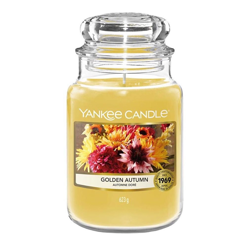 Yankee Candle - Bougie parfumée GOLDEN AUTUMN grand 623g 110-150 heures