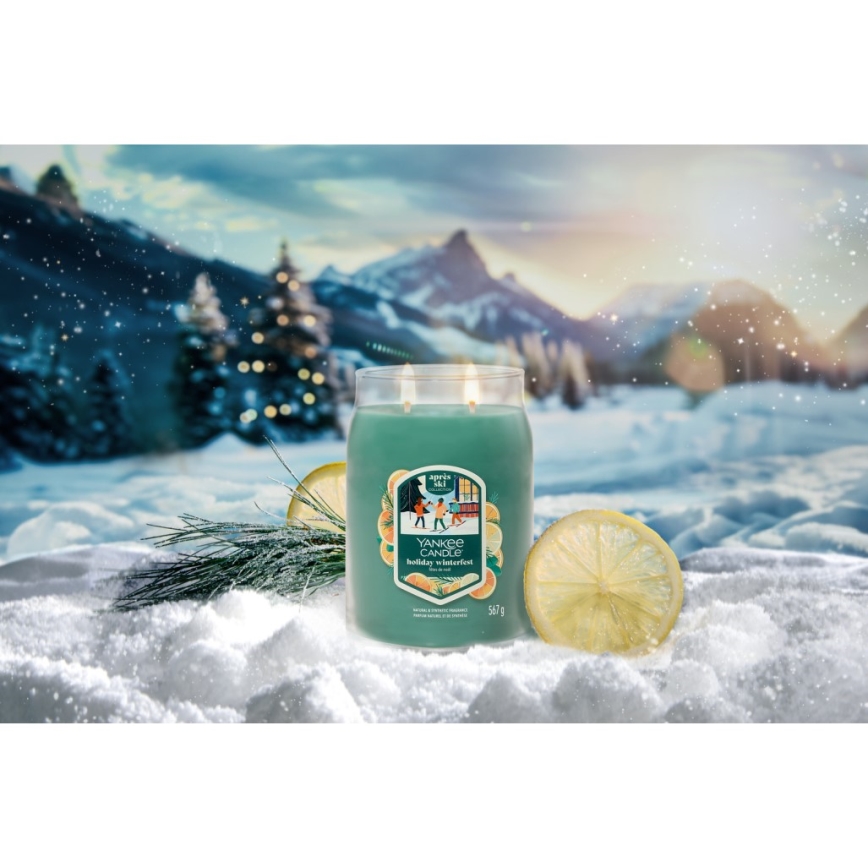 Yankee Candle - Bougie parfumée HOLIDAY WINTERFEST grande 567 g 60-90 heures