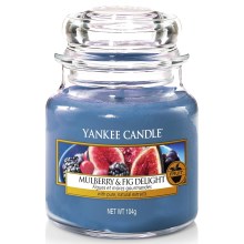 Yankee Candle - Bougie parfumée MULBERRY & FIG DELIGHT petit 104g 20-30 heures