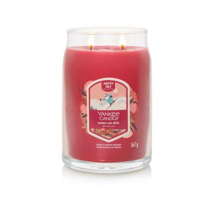 Yankee Candle - Bougie parfumée SANTA ON SKIS grande 567g 60-90 heures