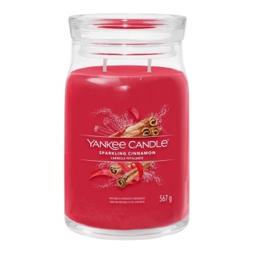Yankee Candle - bougie parfumée SPARKLING CINNAMON grande 567g 60-90 h