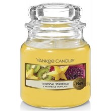Yankee Candle - Bougie parfumée TROPICAL STARFRUIT petit 104g 20-30 heures