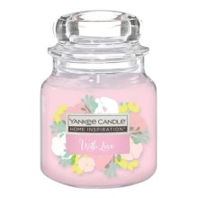 Yankee Candle - Bougie parfumée WITH LOVE moyenne 411g 65-75 heures