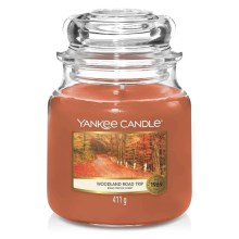 Yankee Candle - Bougie parfumée WOODLAND ROAD TRIP central 411g 65-75 heures