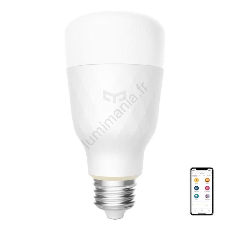 Yeelight Ampoule à intensité variable LED E27/8,5W/230V 2700K Lumimania
