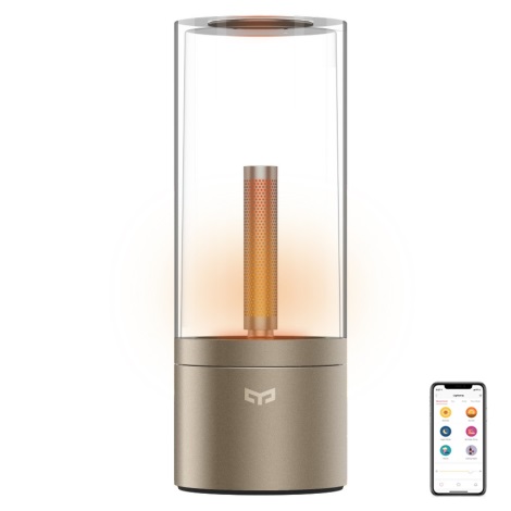 Yeelight - Lampe de table à intensité variable CANDELA LED/6,5W/5V 2100 mAh Bluetooth
