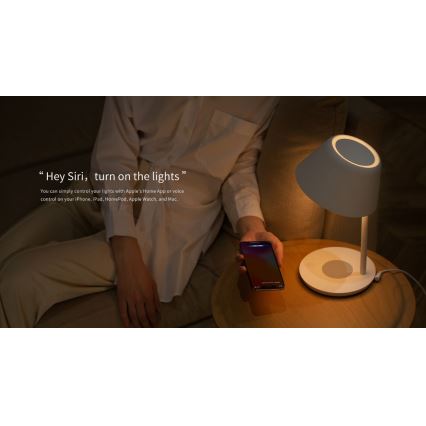 Yeelight - Lampe de table à intensité variable avec chargeur sans fil Staria bedside lamp pro LED STARIA LED/20W/230V Wi-Fi