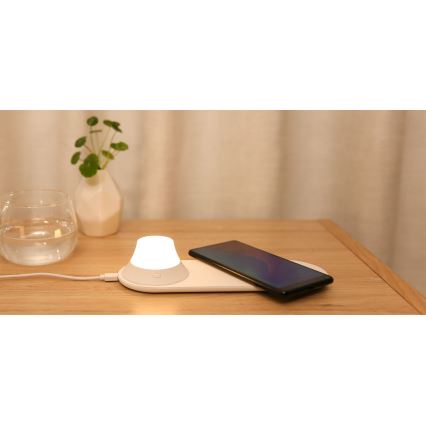 Yeelight - Lampe de table avec chargeur sans fil LED/15W/5V 500 mAh