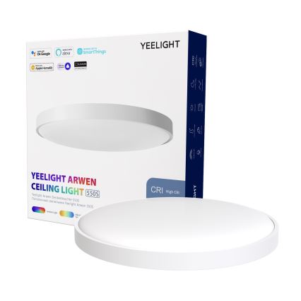 Yeelight Plafonnier LED RGB à intensité variable ARWEN 550S LED/50W/230V CRI 90 + télécommande