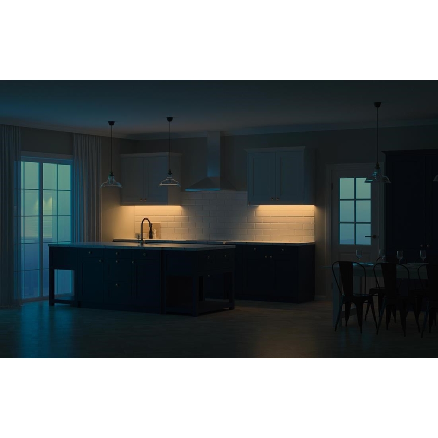 Yeelight - Réglette de meuble à intensité variable rechargeable avec détecteur LED/2,4W/2200 mAh 2700K 60 cm argent