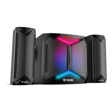 Yenkee - Enceintes PC 2.1 50W/230V noir + télécommande