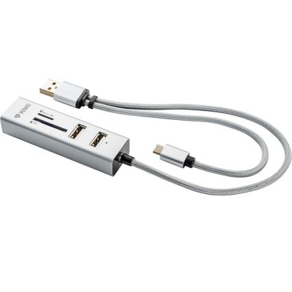 Yenkee - Répartiteur USB 2.0 et OTG et lecteur de cartes