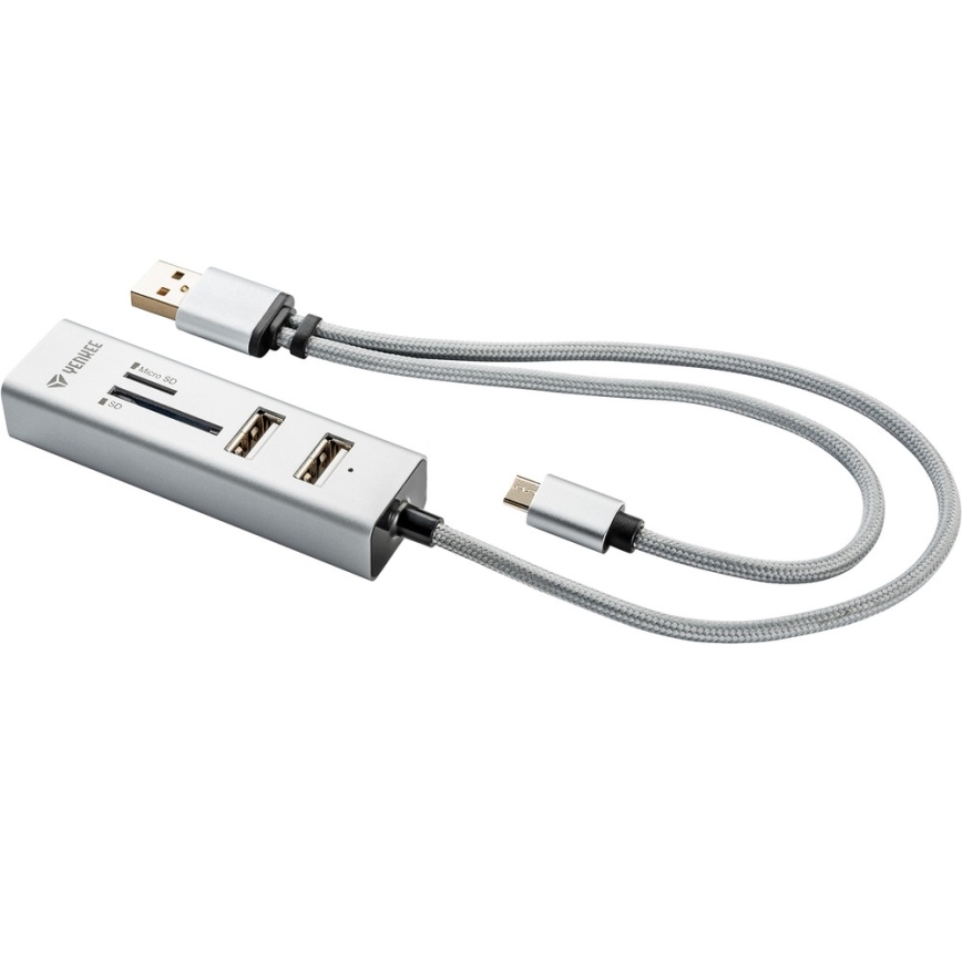 Yenkee - Répartiteur USB 2.0 et OTG et lecteur de cartes