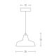 Zambelis 1655 - Suspension filaire 1xE27/40W/230V béton