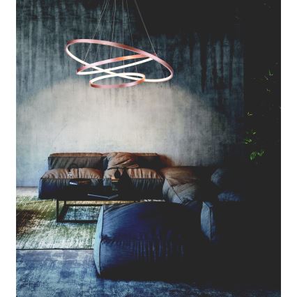 Zambelis 180031 - Suspension filaire LED/135W/230V cuivre