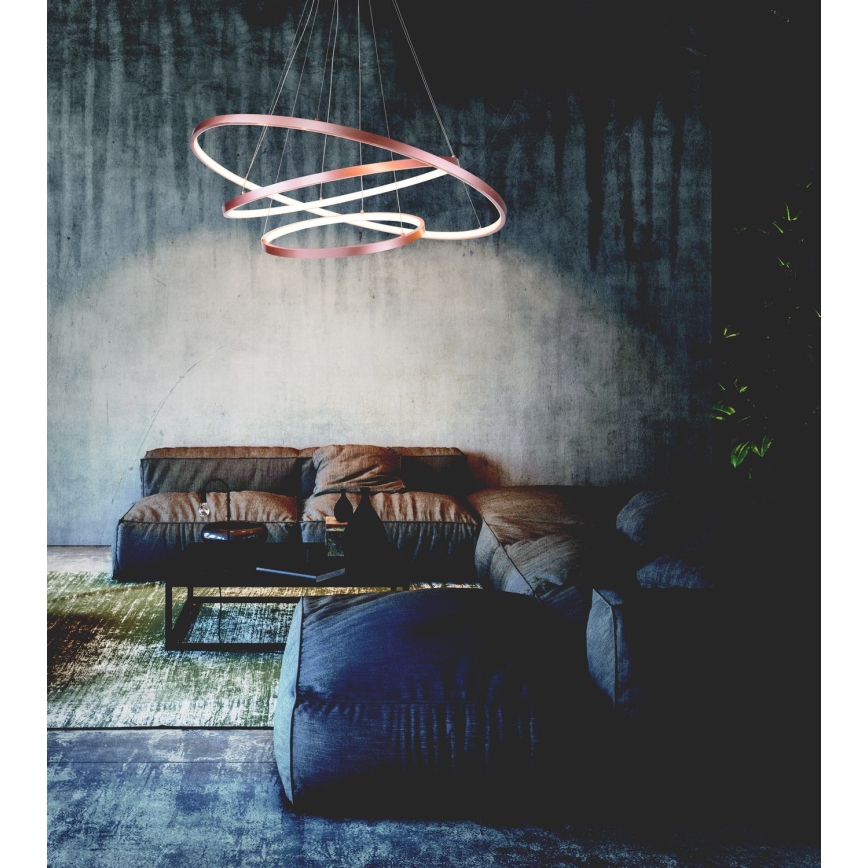 Zambelis 180031 - Suspension filaire LED/135W/230V cuivre