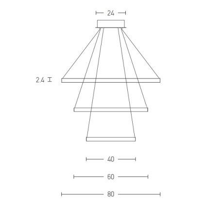 Zambelis 180031 - Suspension filaire LED/135W/230V cuivre