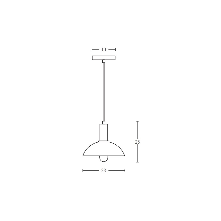 Zambelis 180052 - Suspension filaire 1xE27/40W/230V noir