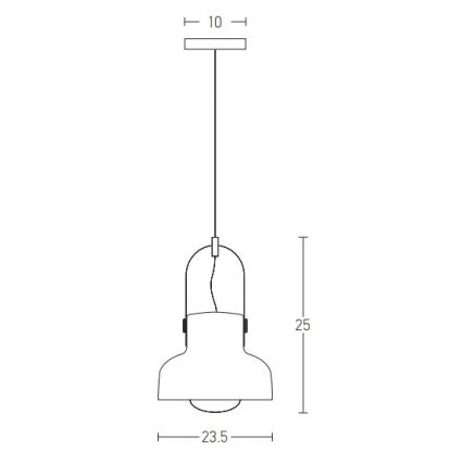 Zambelis 18190 - Suspension filaire 1xE27/40W/230V