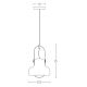 Zambelis 18191 - Suspension filaire 1xE27/40W/230V