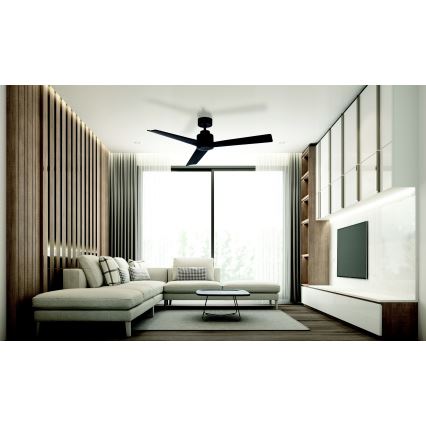 Zambelis 19136-B - Ventilateur de plafond + télécommande