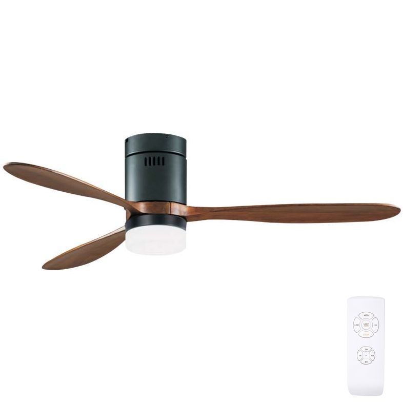 Zambelis 19144 - Ventilateur de plafond LED/15W/230V 3000/4000/6000 cerise + télécommande