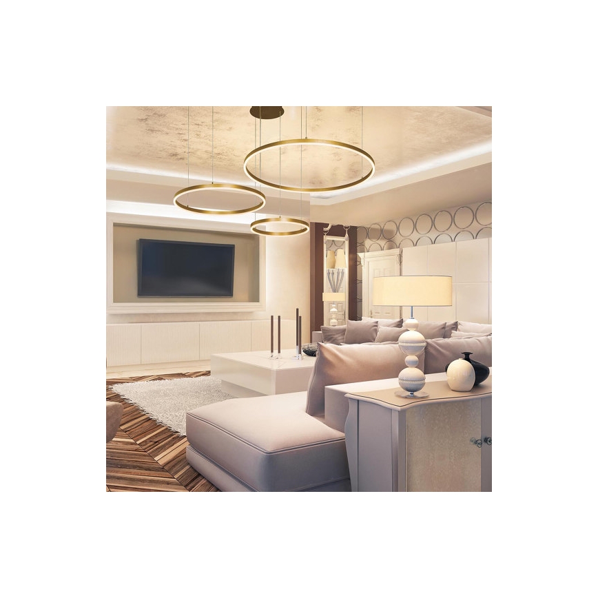 Zambelis 1956 - Suspension filaire LED LED/136W/230V doré