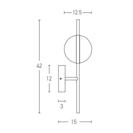 Zambelis 2003 - Applique murale LED/8W/230V