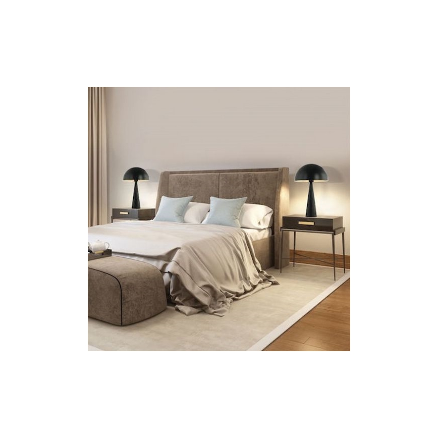 Zambelis 20210 - Lampe de table 1xE27/25W/230V noir