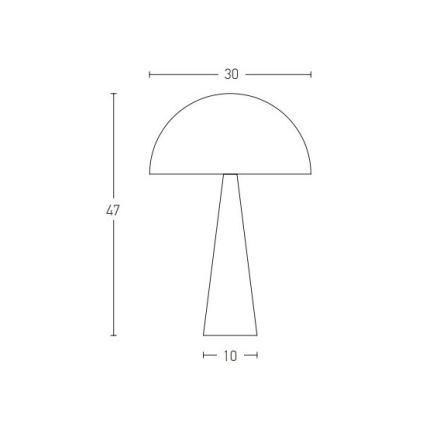 Zambelis 20210 - Lampe de table 1xE27/25W/230V noir